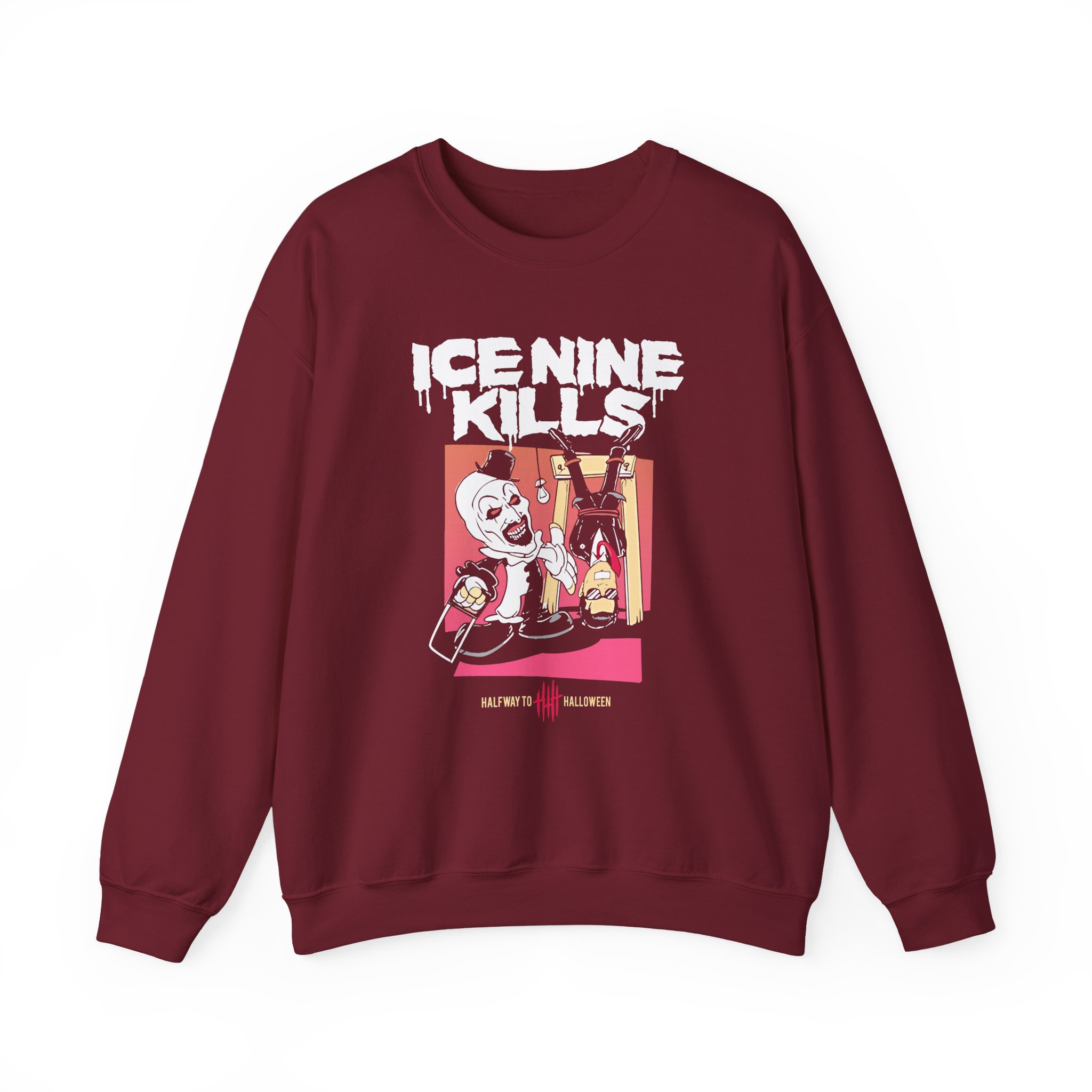 Ice Nine Kills Cut in Half Way to Halloween Unisex Heavy Blendâ„¢ Crewneck Sweatshirt