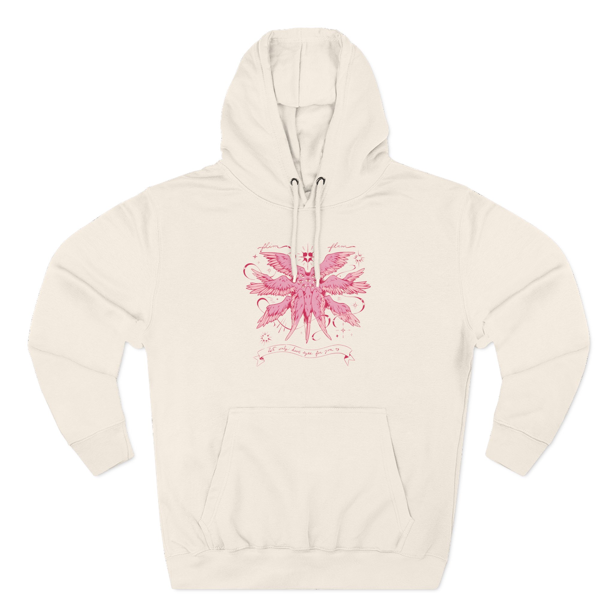 Flamingo Flim Flam Angel Three-Panel Fleece Hoodie