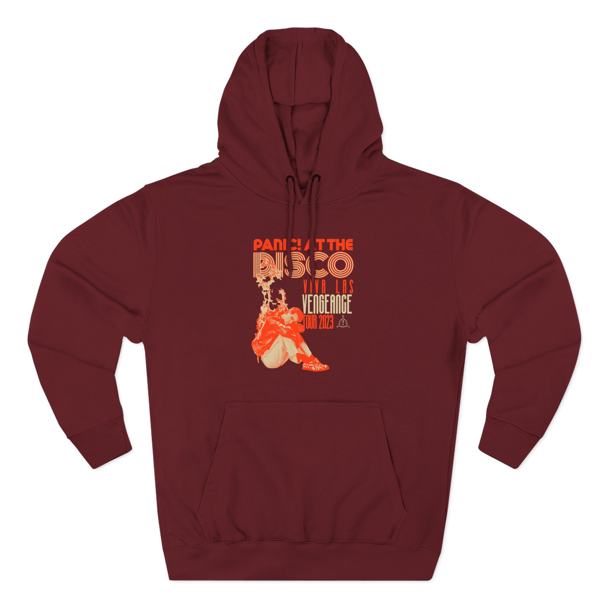 Panic at the Disco Eu/uk Flame Tour Three-Panel Fleece Hoodie
