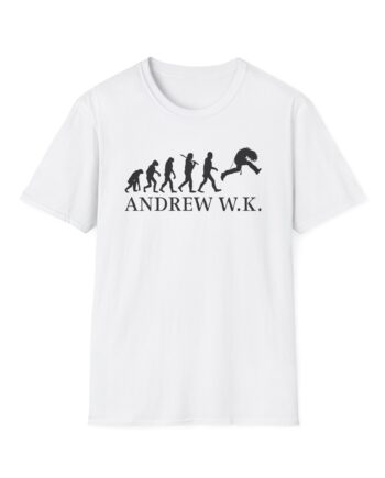 Andrew Wk Evolution of Partying Unisex Softstyle T-Shirt