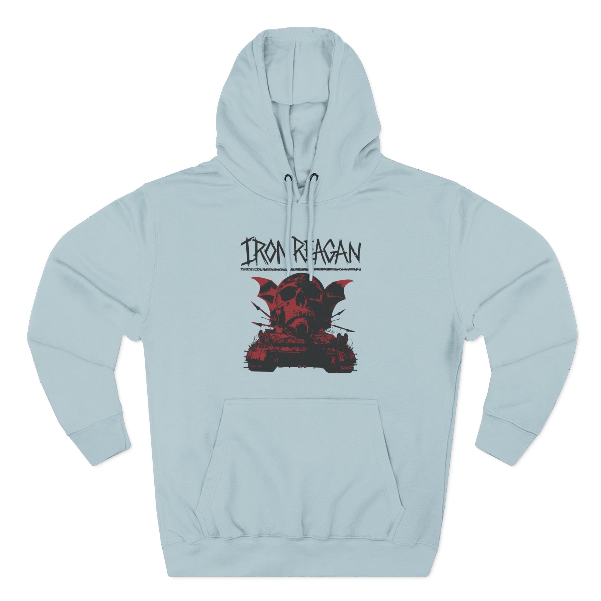 Iron Reagan Warning Three-Panel Fleece Hoodie