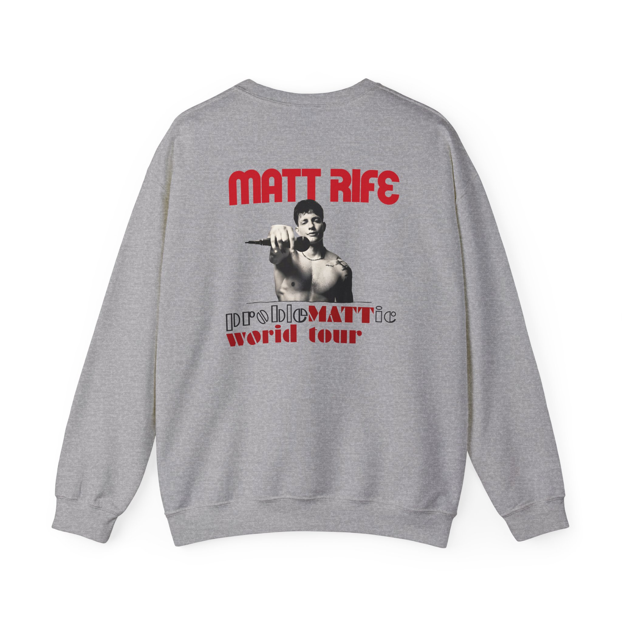 Matt Rife Problemattic Tour Pic Unisex Heavy Blendâ„¢ Crewneck Sweatshirt