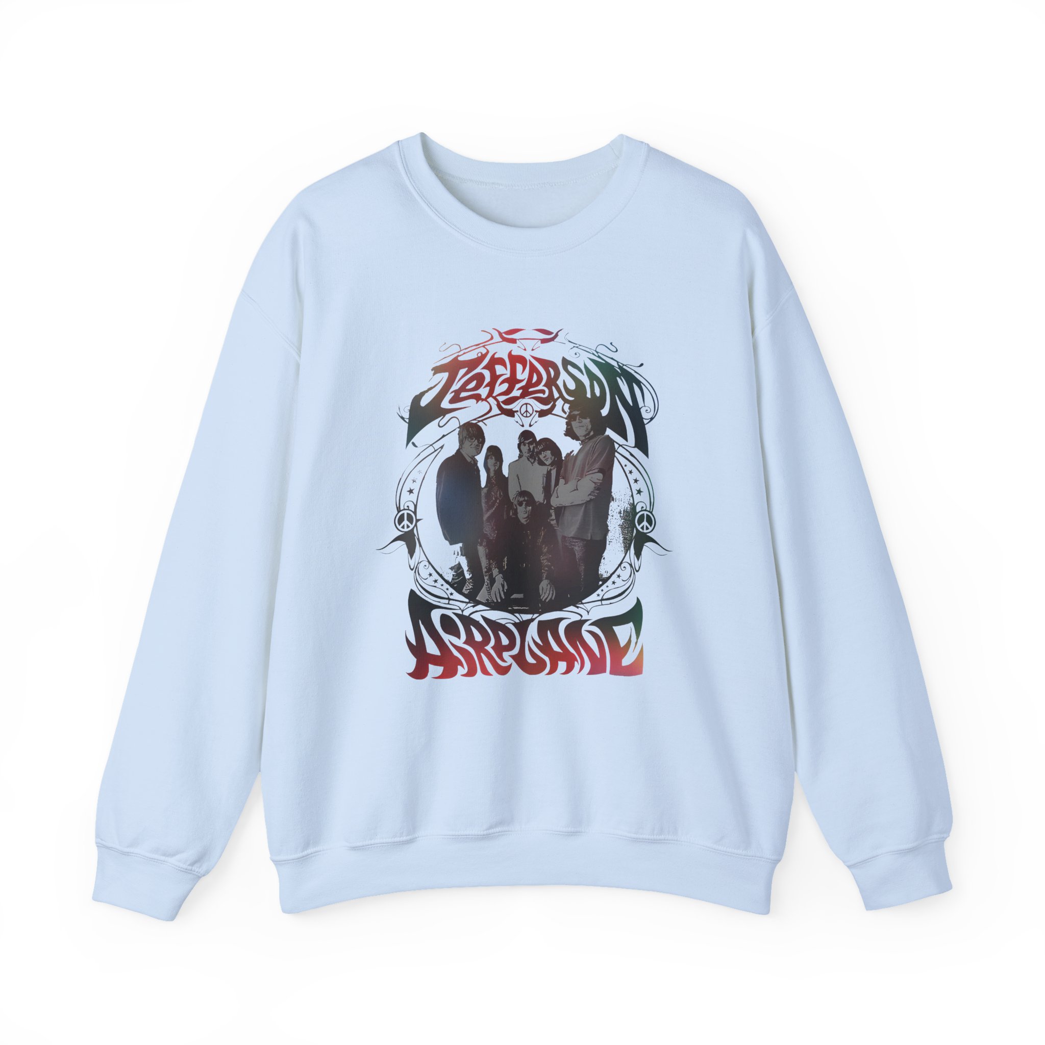 Jefferson Airplane Rainbow Band Photo Unisex Heavy Blendâ„¢ Crewneck Sweatshirt