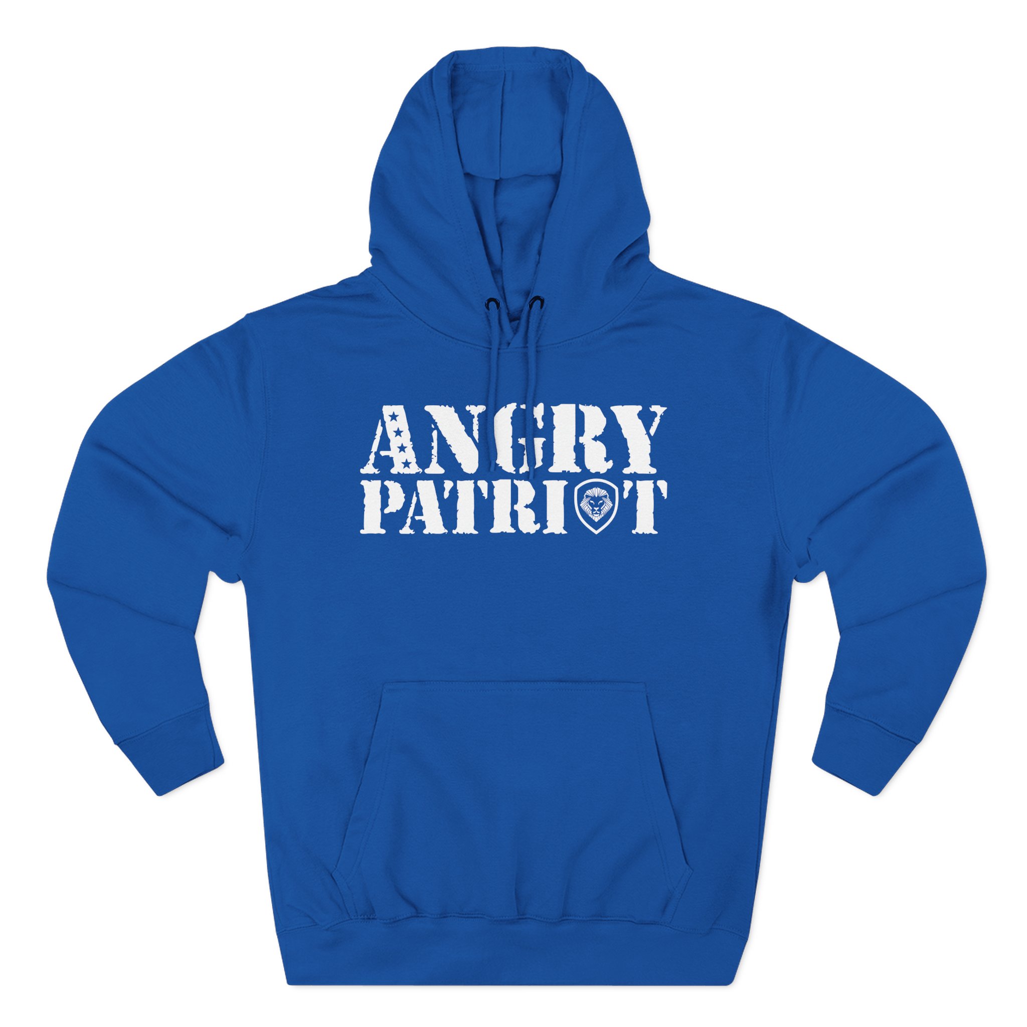 Valuetainment Angry Patriot Three-Panel Fleece Hoodie