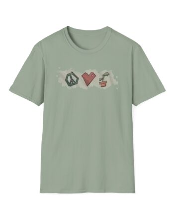 Mumbo Jumbo Peace, Love and Plants Unisex Softstyle T-Shirt