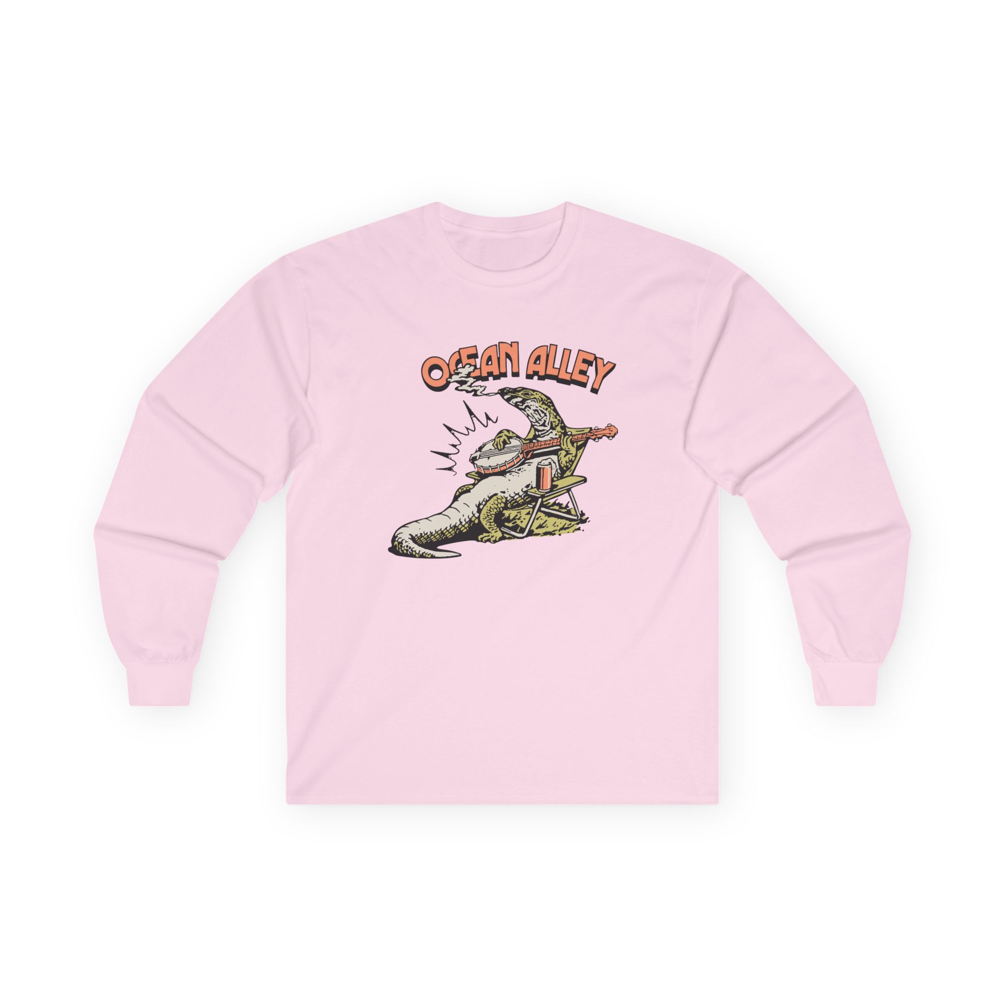 Ocean Alley Lizard Unisex Ultra Cotton Long Sleeve Tee