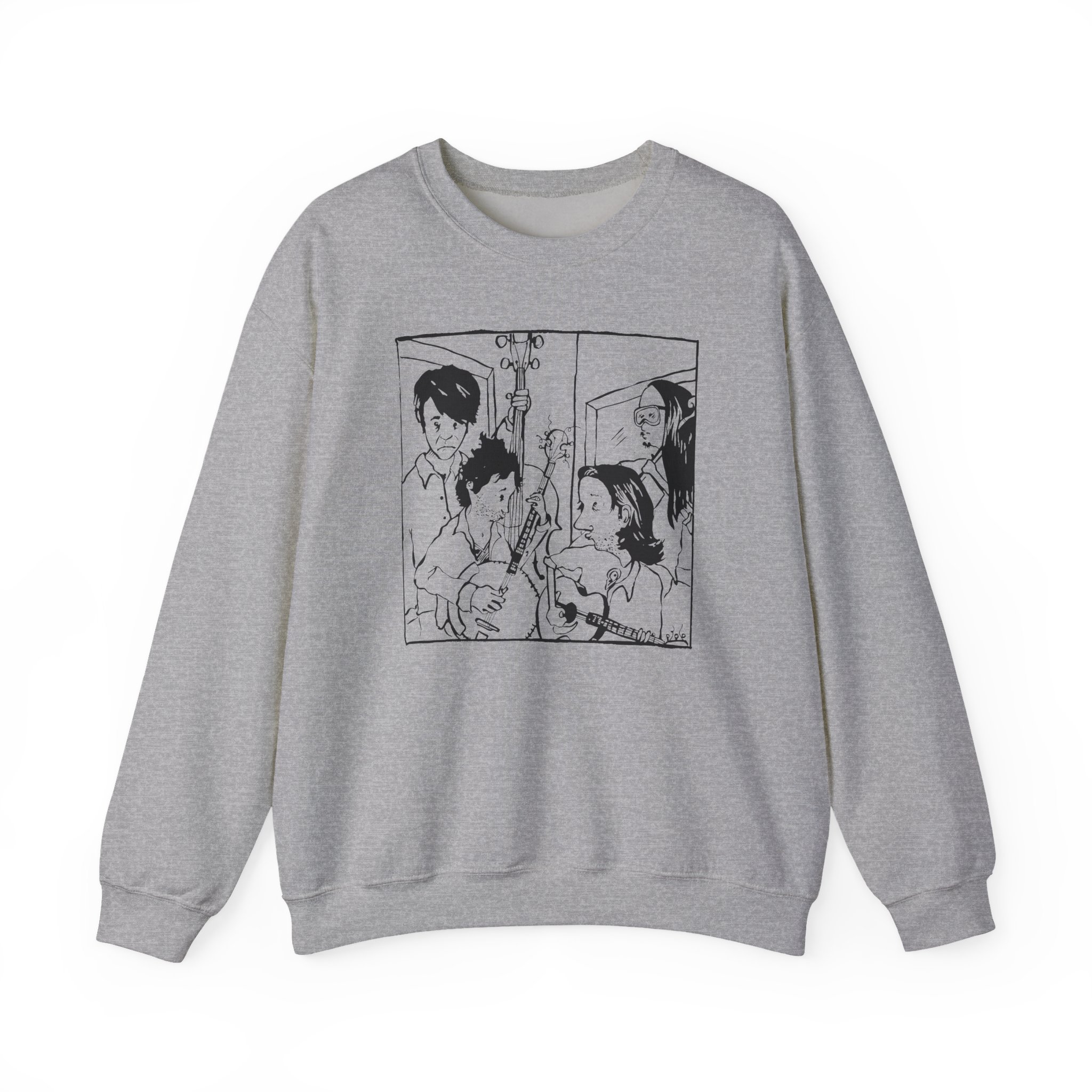 Avett Brothers Seth Drawing Unisex Heavy Blendâ„¢ Crewneck Sweatshirt