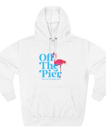 Flamingo Three-Panel Fleece Hoodie