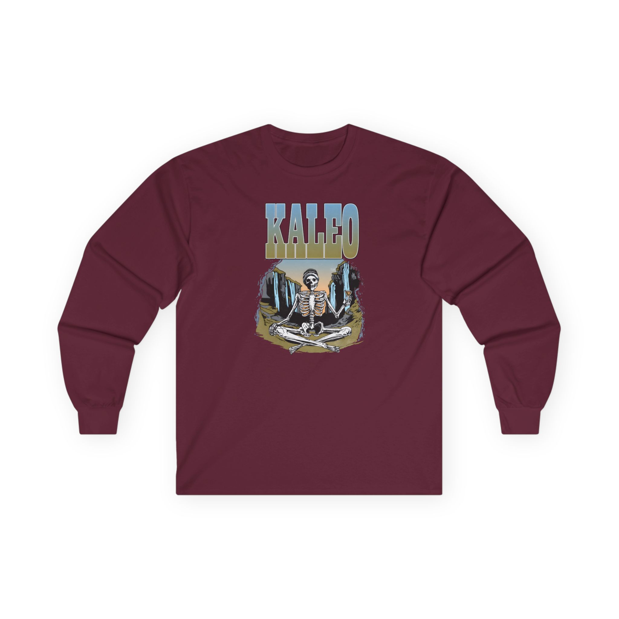 Kaleo Meditating Skeleton Unisex Ultra Cotton Long Sleeve Tee