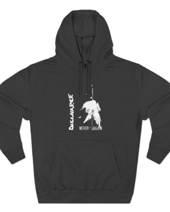 Discharge Never Again Three-Panel Fleece Hoodie