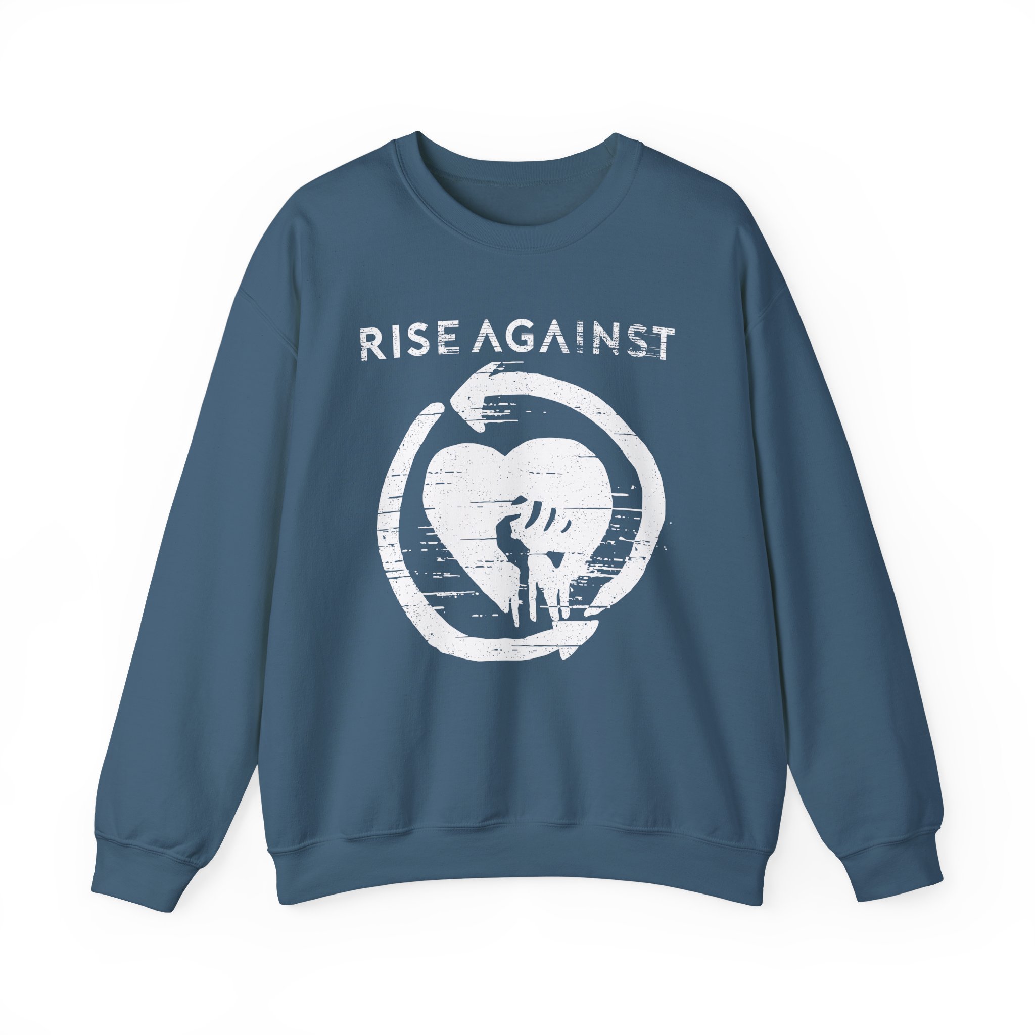 Rise Against Heartfist Babygrow Unisex Heavy Blendâ„¢ Crewneck Sweatshirt
