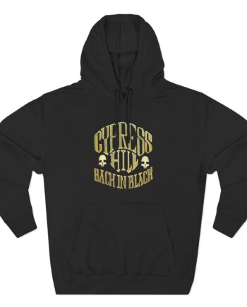 Cypress Hill Back In Black Three-Panel Fleece Hoodie