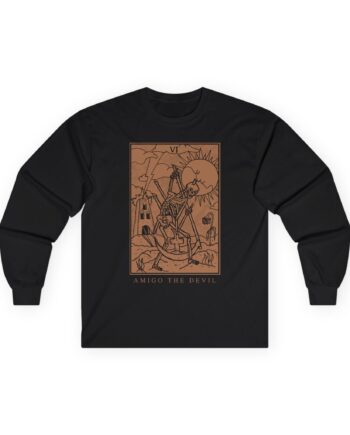 Amigo the Devil Tarot Card Unisex Ultra Cotton Long Sleeve Tee