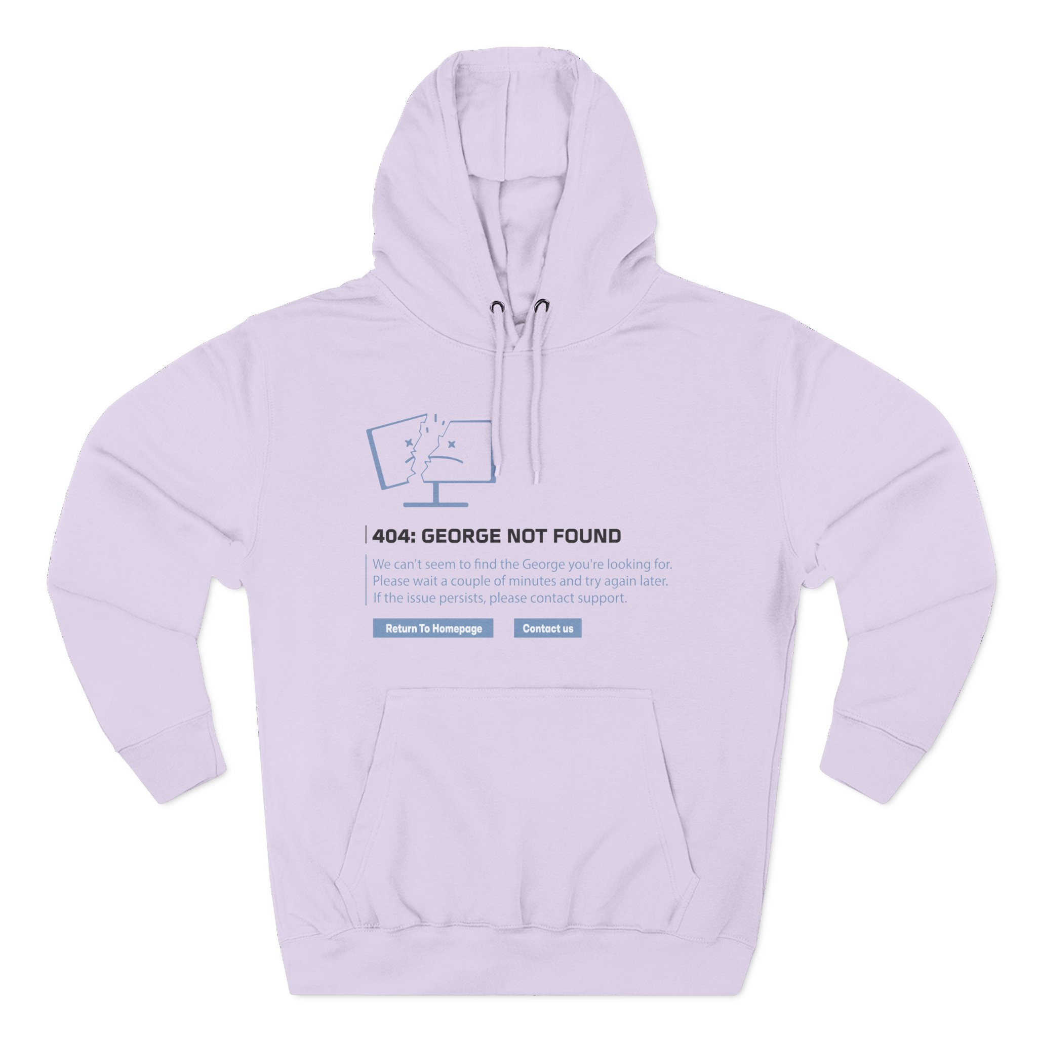 Georgenotfound 404 Three-Panel Fleece Hoodie