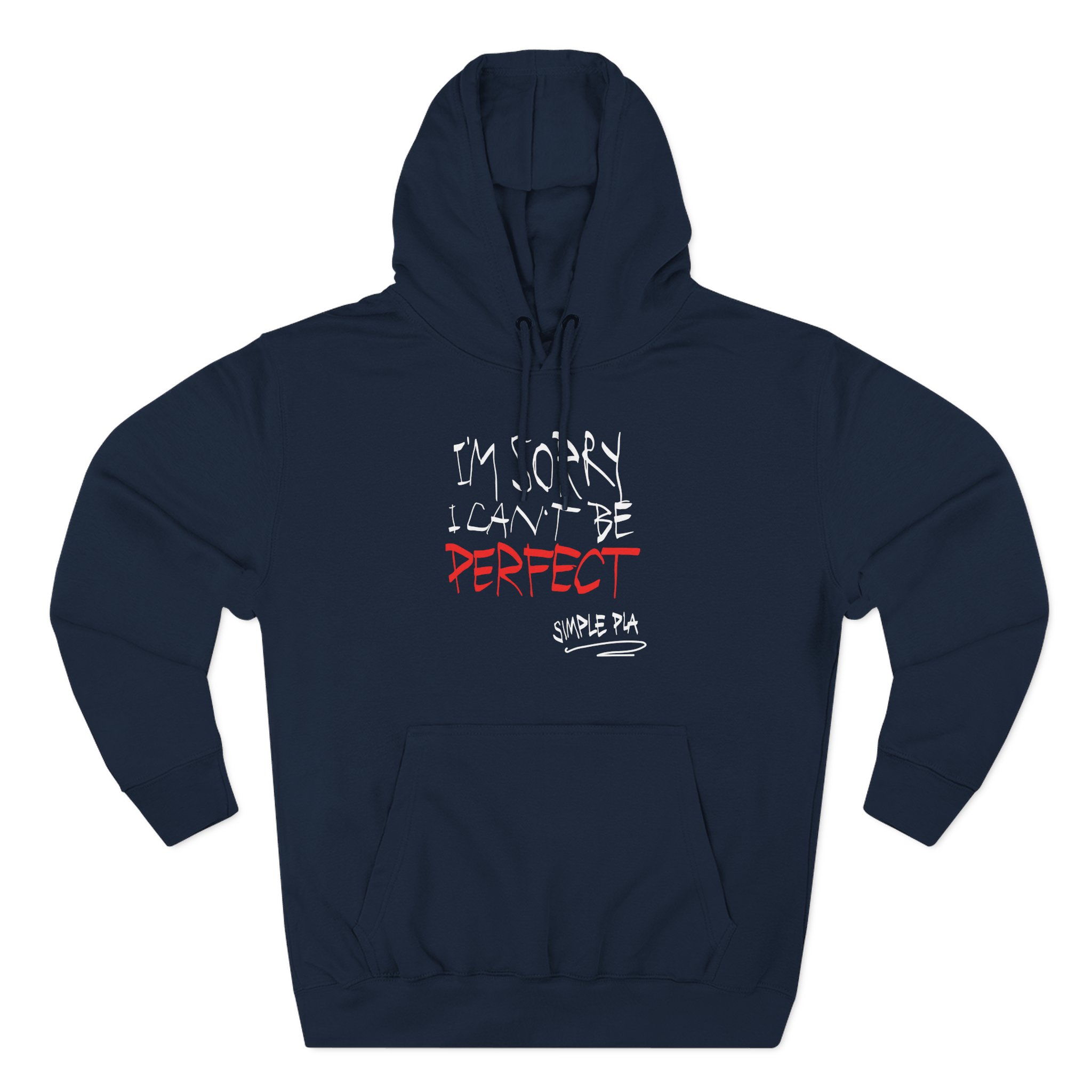 Simple Plan I'm Sorry I Can't Be Perfect Three-Panel Fleece Hoodie