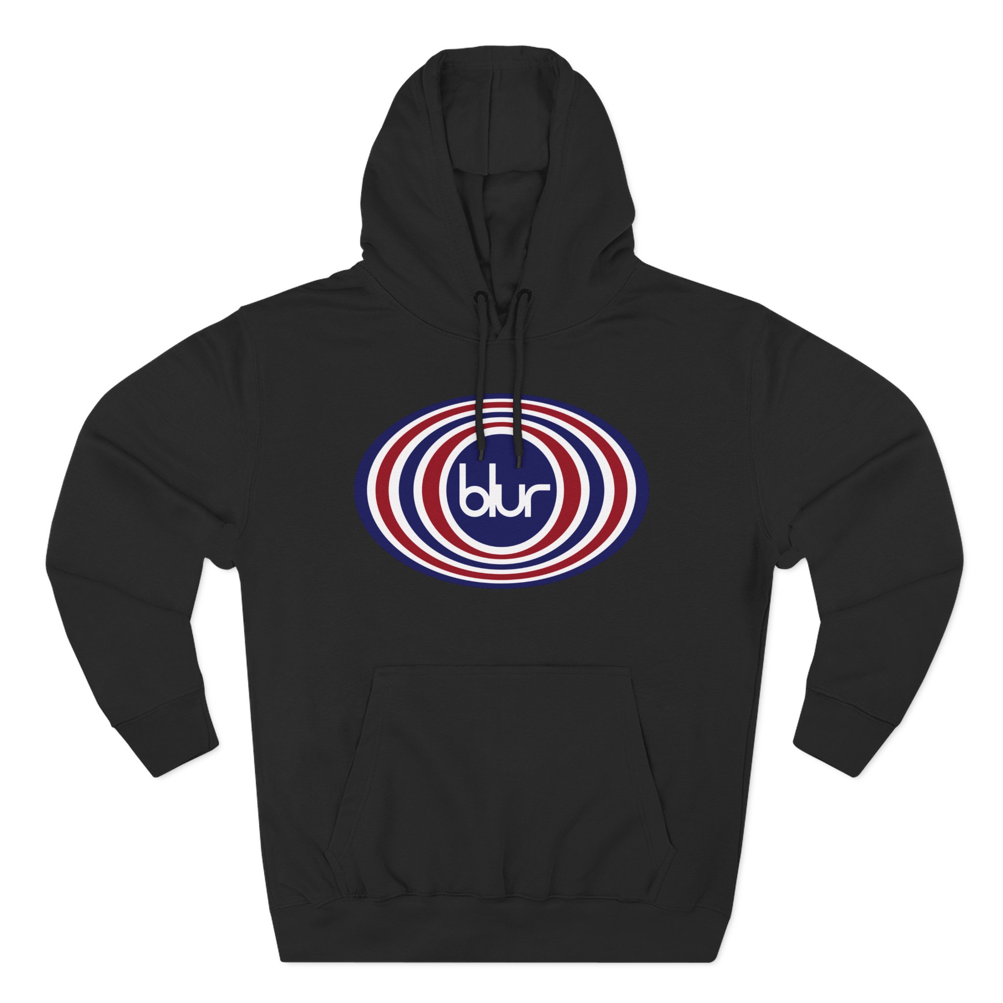 Blur Three-Panel Fleece Hoodie