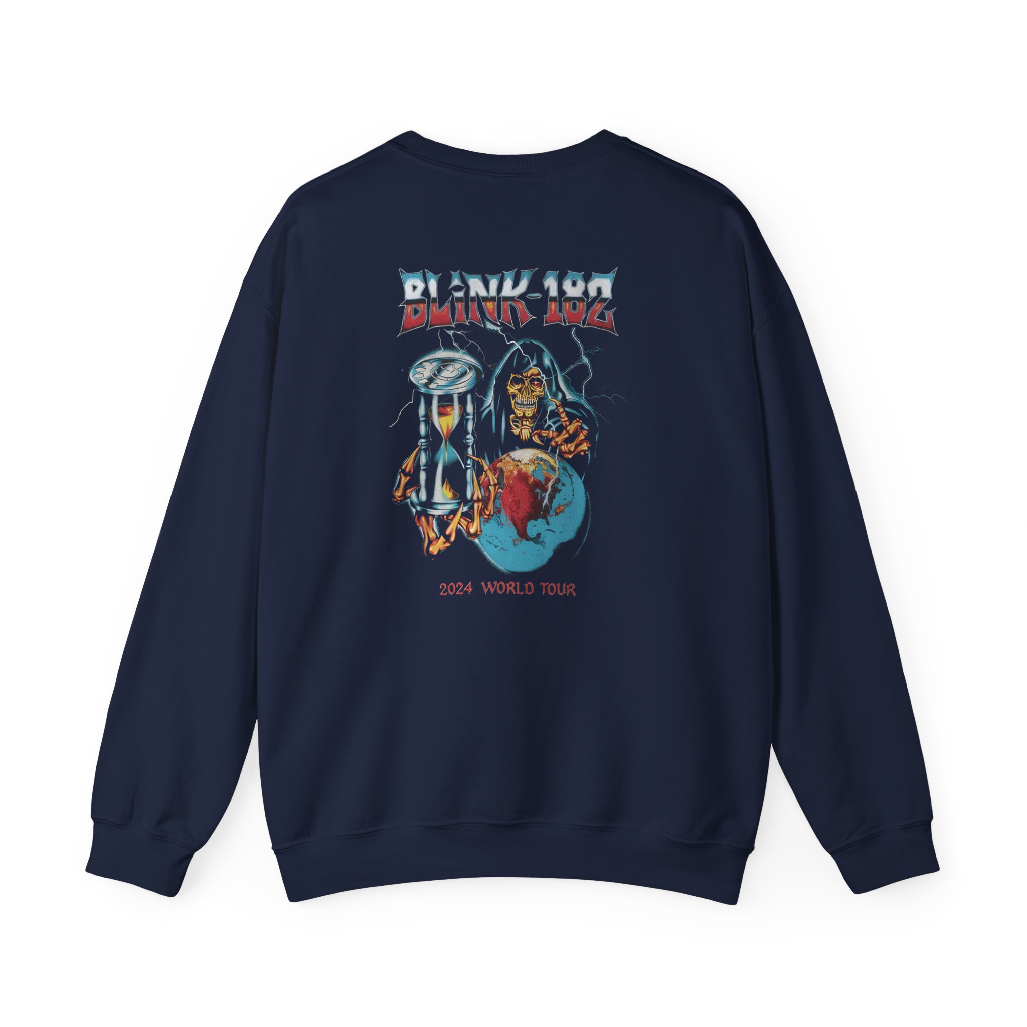 Blink 182 World Tour Unisex Heavy Blendâ„¢ Crewneck Sweatshirt