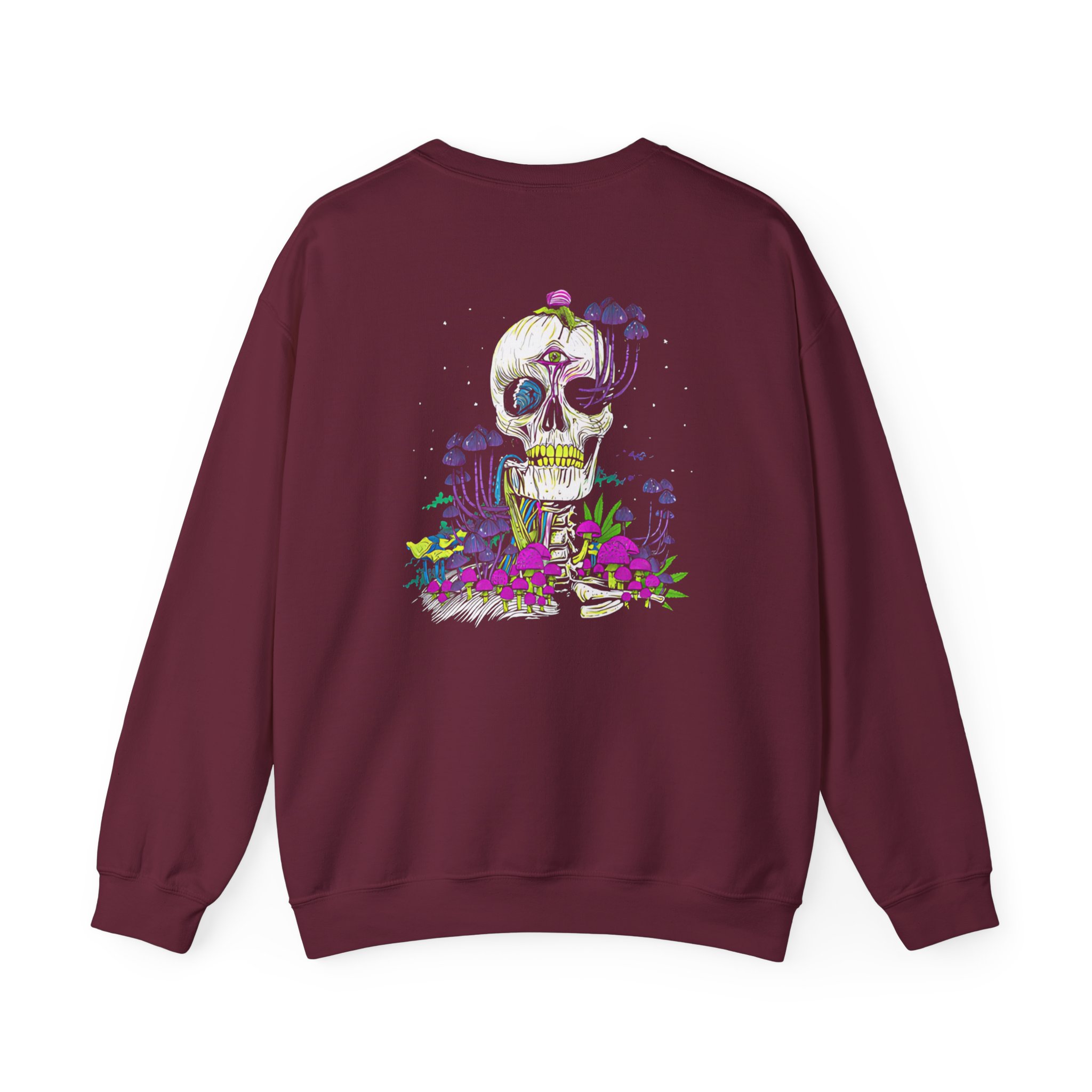 Incubus Magic Mushroom Skull Unisex Heavy Blendâ„¢ Crewneck Sweatshirt