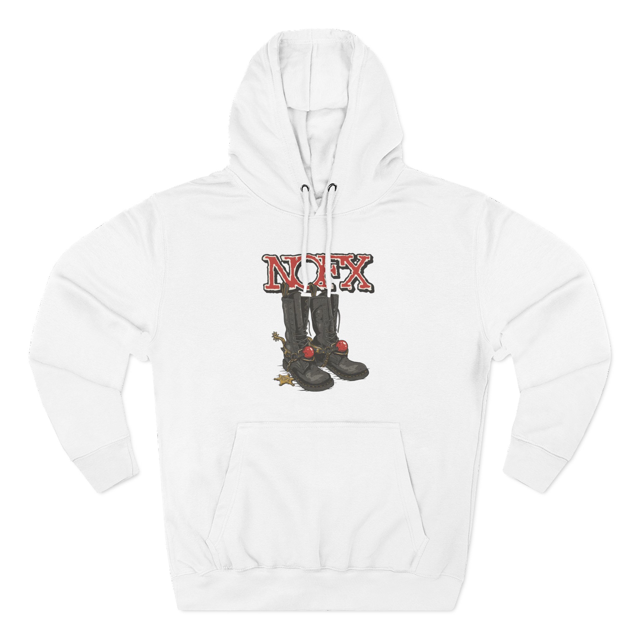 Nofx Boots Three-Panel Fleece Hoodie