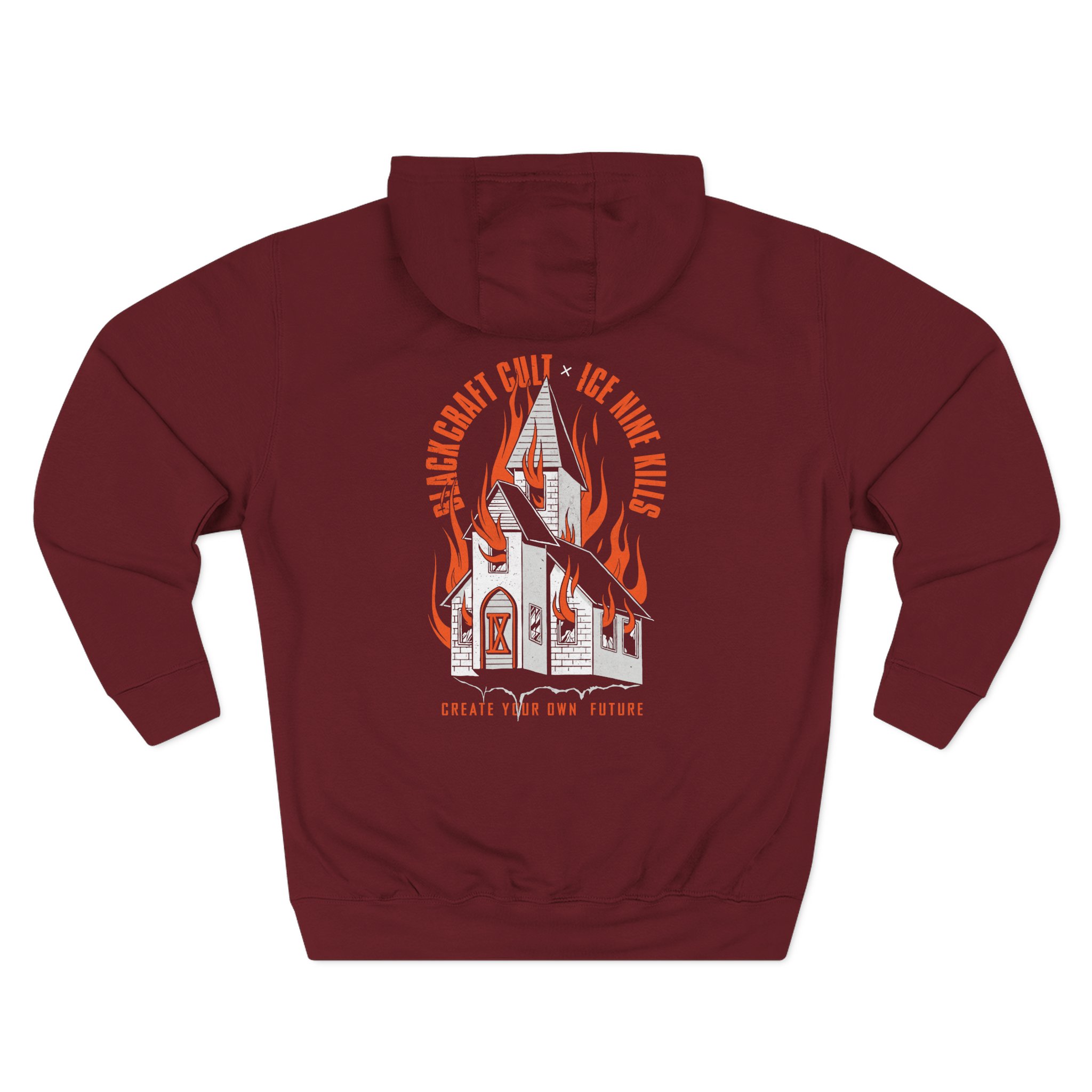 Ice Nine Kills Ink Burning Church Three-Panel Fleece Hoodie