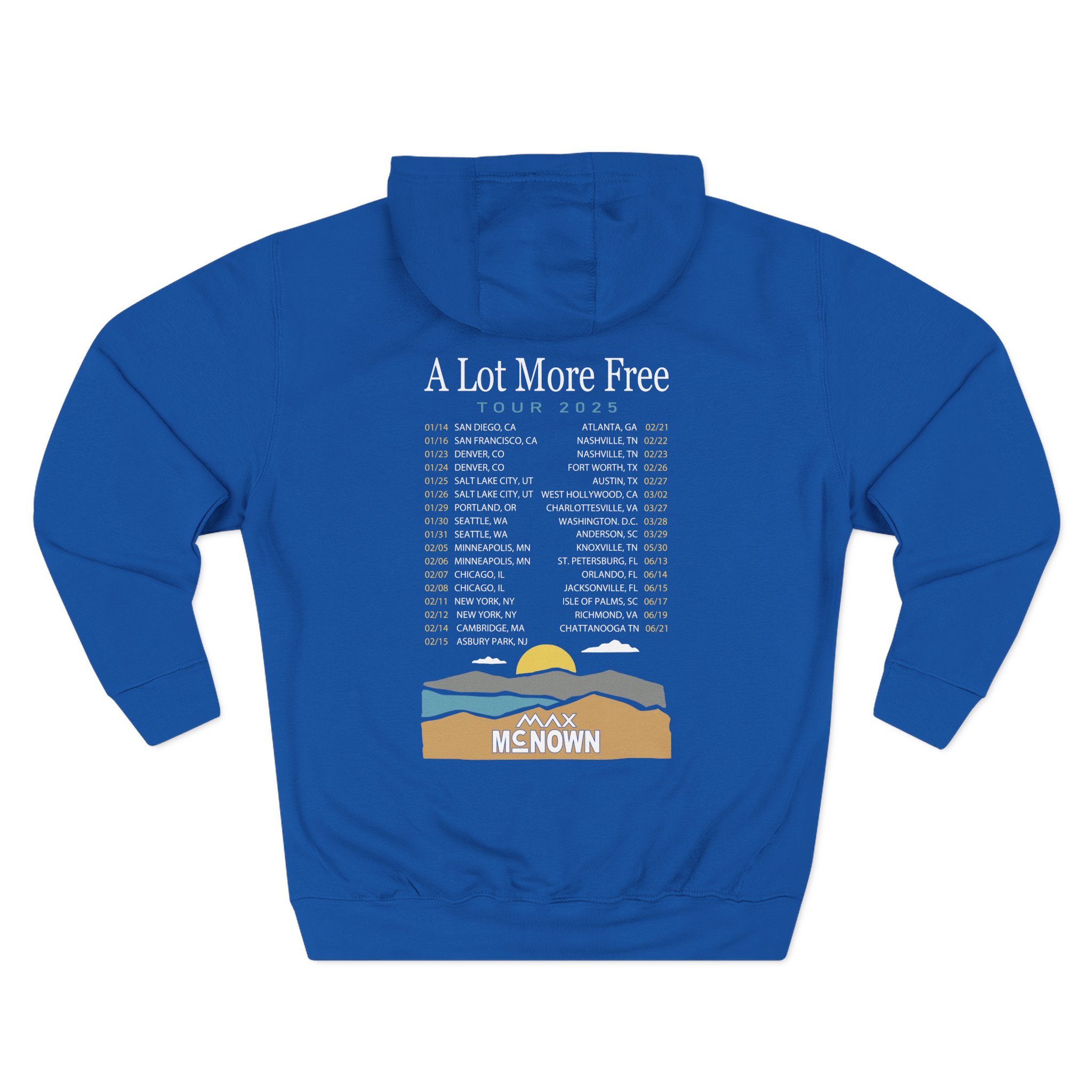 Max Mcnown US Tour Three-Panel Fleece Hoodie