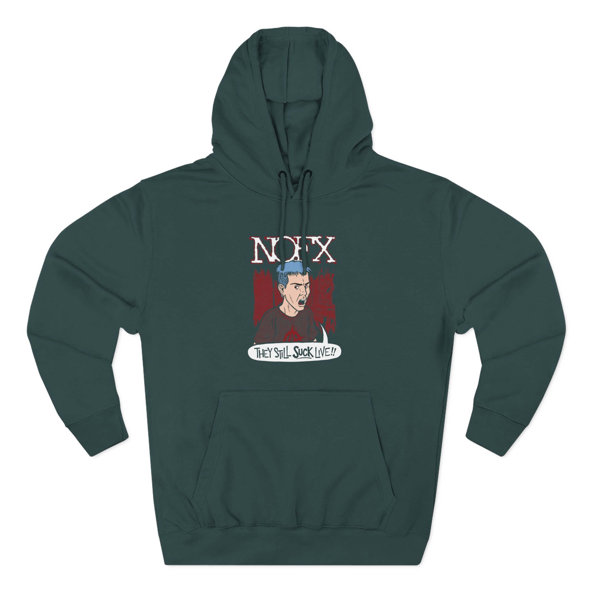 Nofx Jstill Suck Three-Panel Fleece Hoodie
