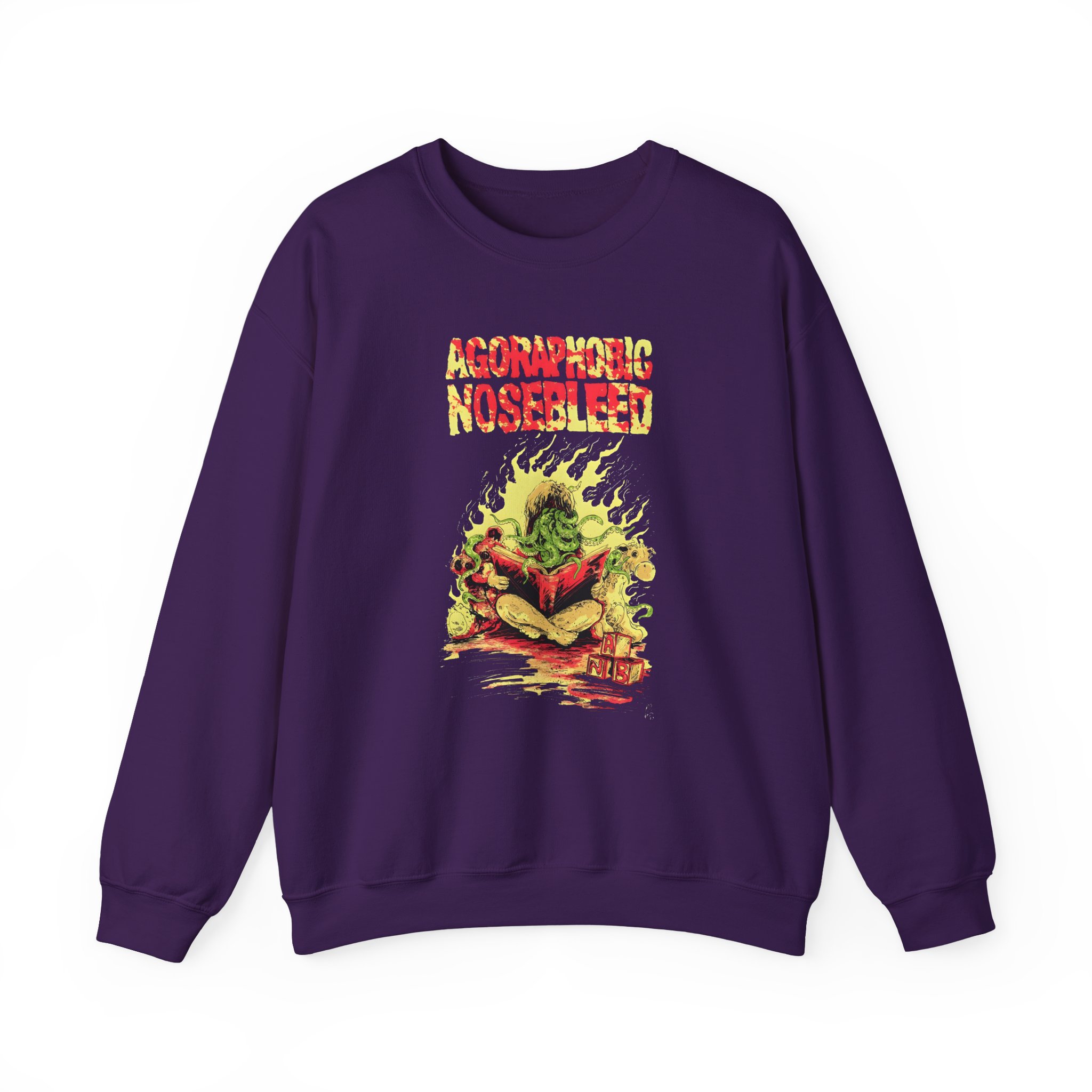 Agoraphobic Nosebleed Octo Book Unisex Heavy Blendâ„¢ Crewneck Sweatshirt