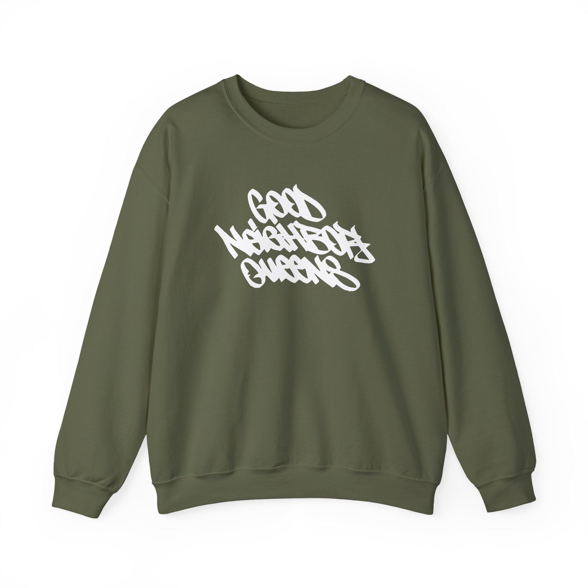 Good Neighbours Queens 3m Reflective Unisex Heavy Blendâ„¢ Crewneck Sweatshirt