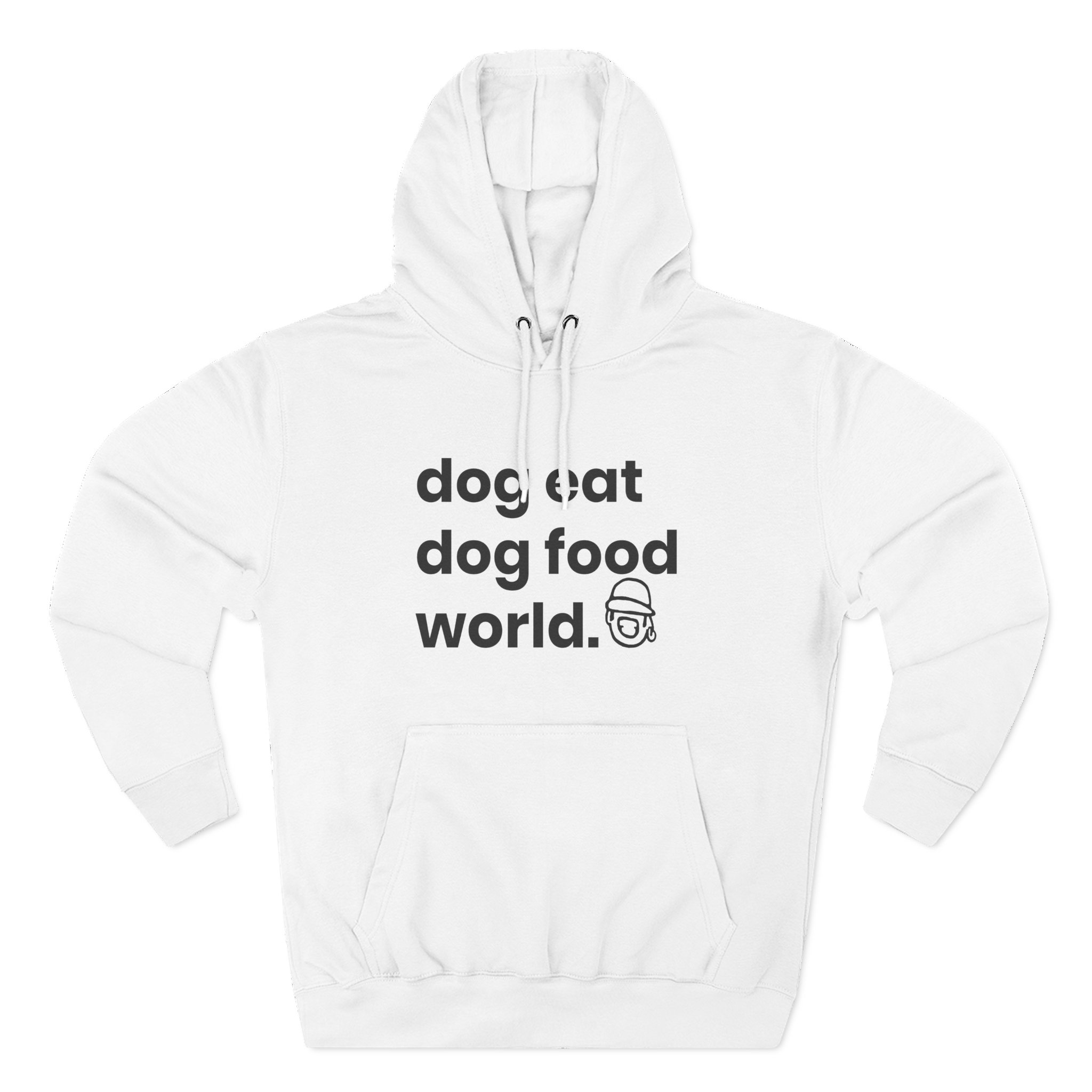 Niko B Dog Eat Dog Food World Three-panel Fleece Hoodie