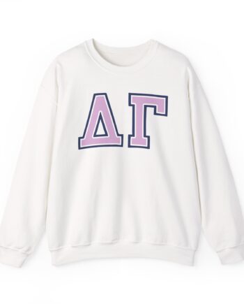 Delta Gamma Chenille Letter Unisex Heavy Blend™ Crewneck Sweatshirt