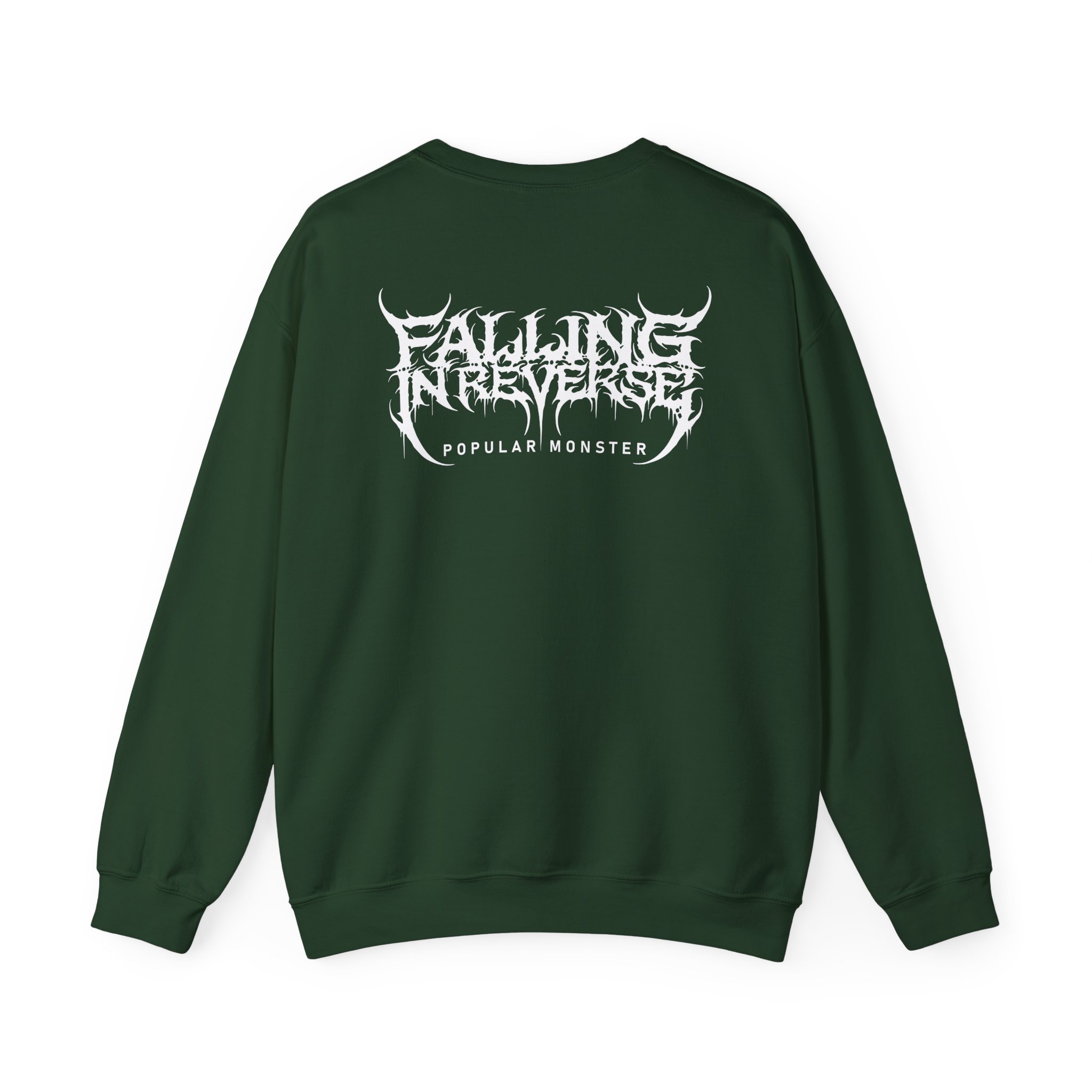 Falling in Reverse Popular Monster Cover and Back Logo Unisex Heavy Blendâ„¢ Crewneck Sweatshirt
