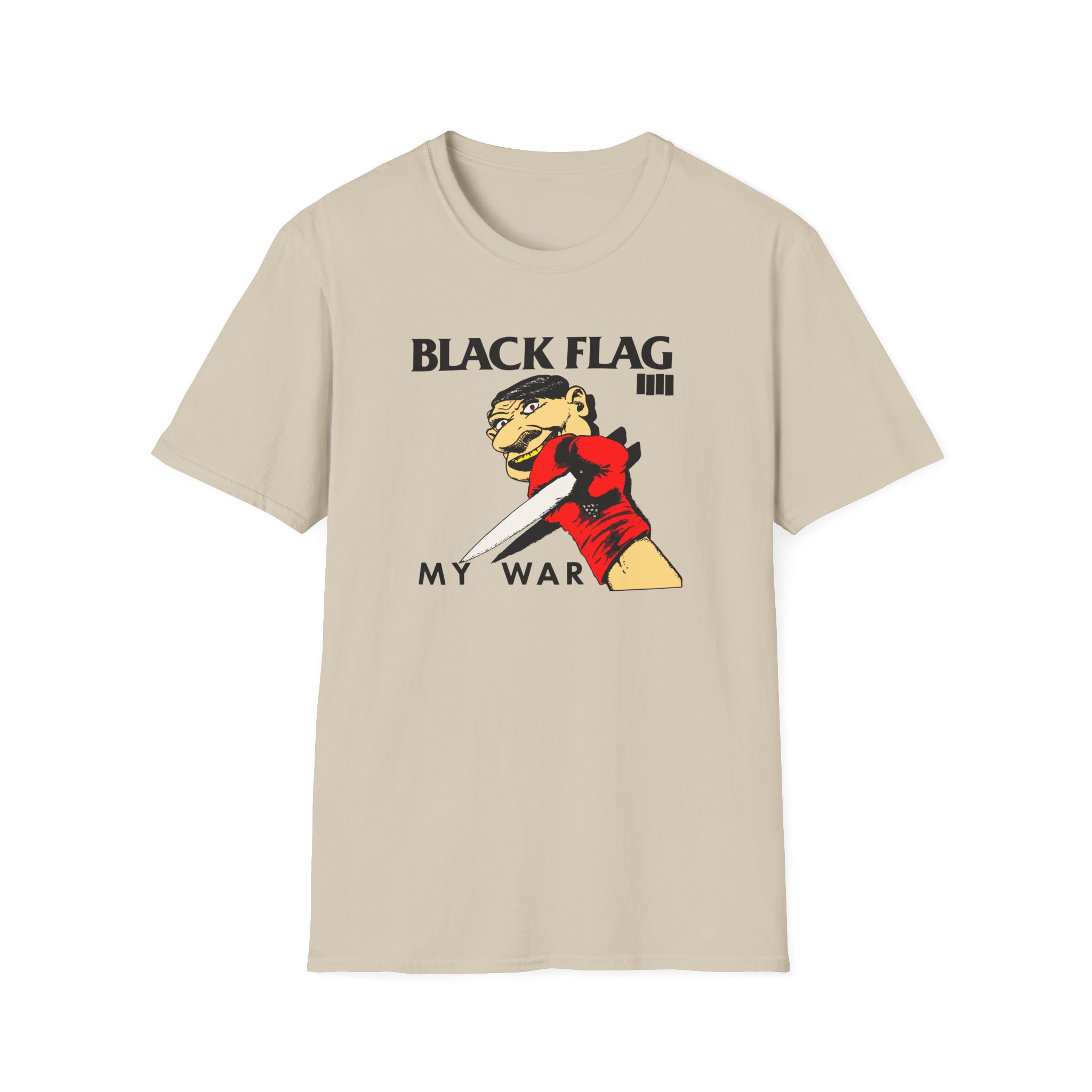 Black Flag My War Unisex Softstyle T-Shirt