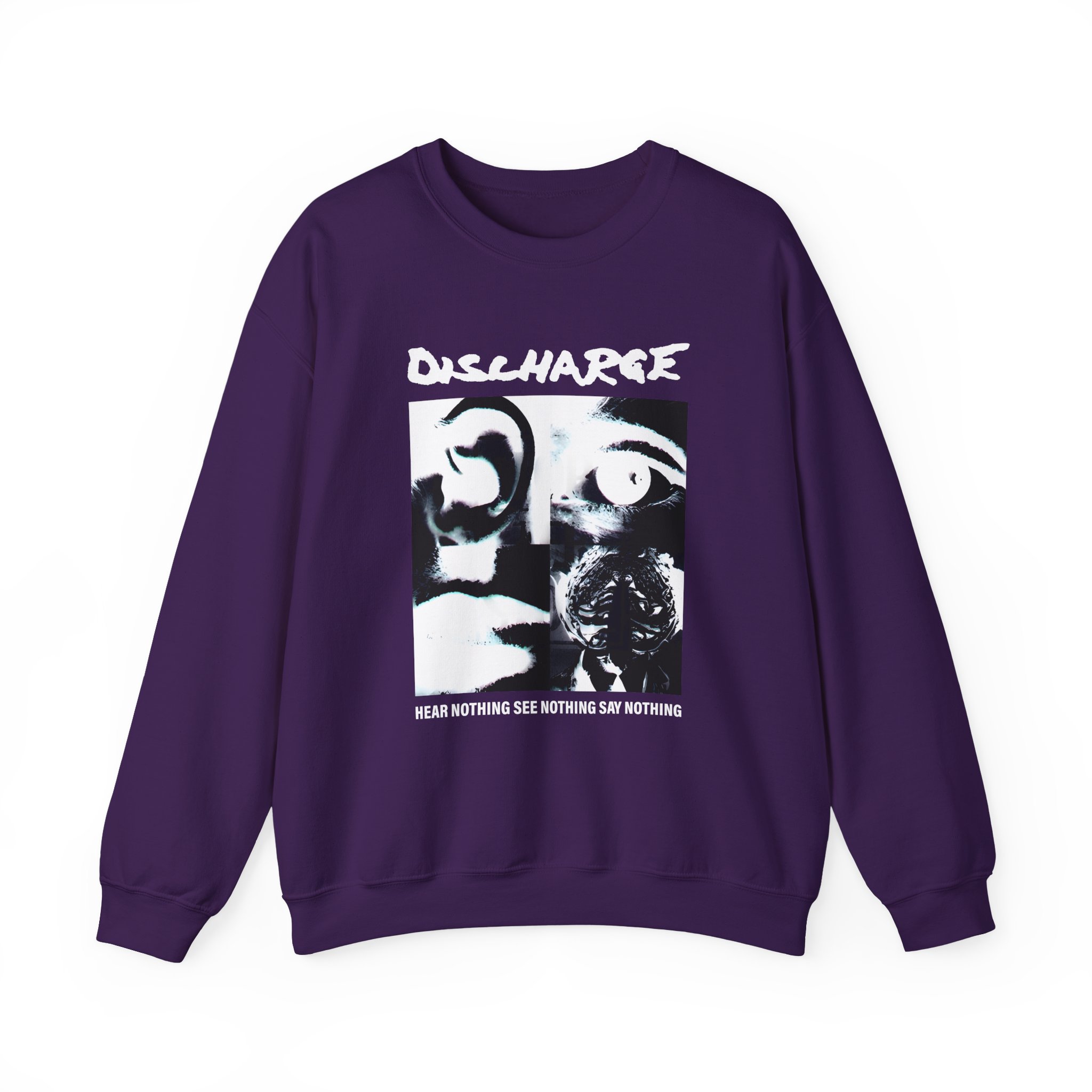Discharge Hear Nothing Unisex Heavy Blendâ„¢ Crewneck Sweatshirt
