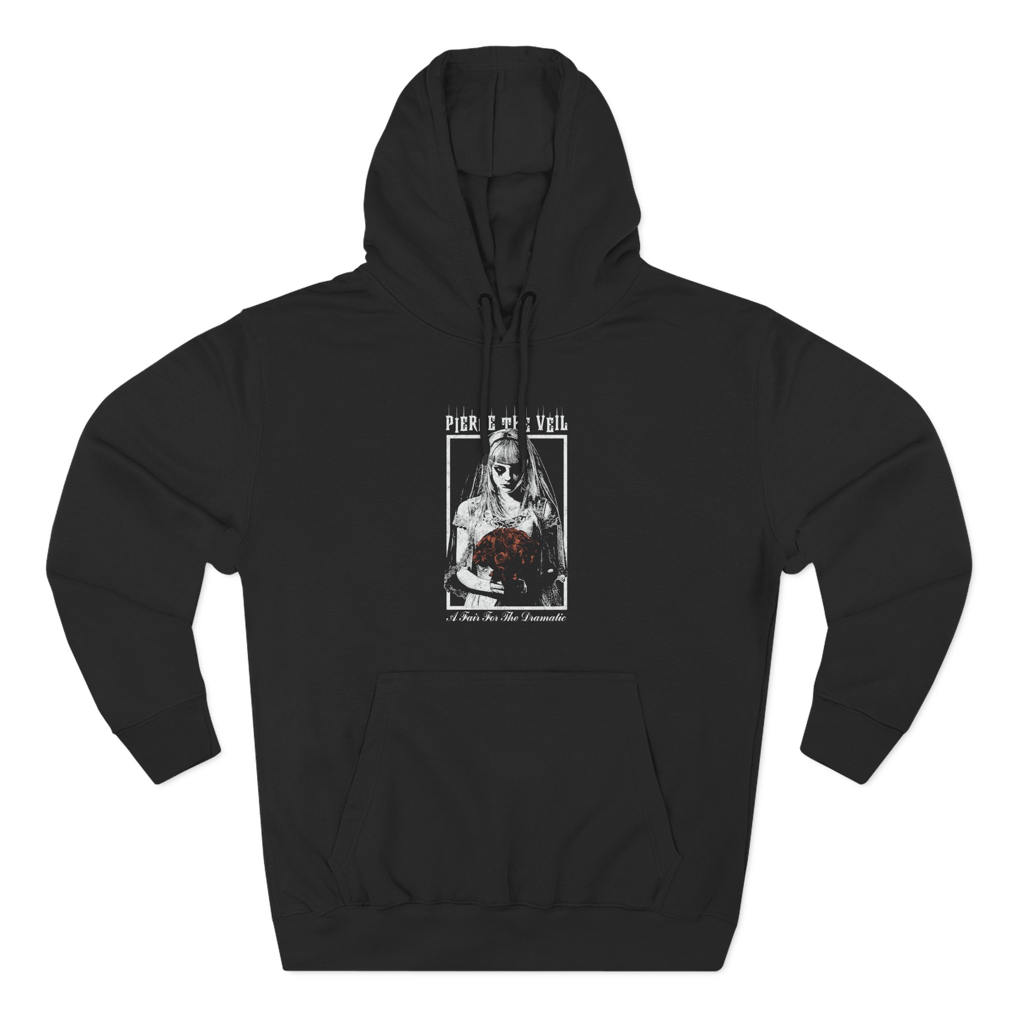 Pierce the Veil a Flair for the Dramatic Bride Three-Panel Fleece Hoodie