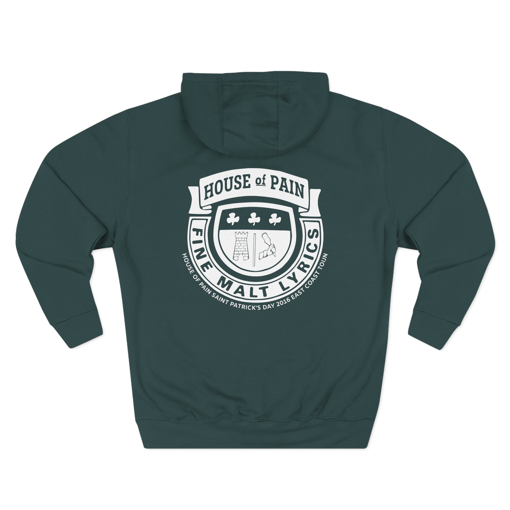 House of Pain Bw Cres Three-Panel Fleece Hoodie