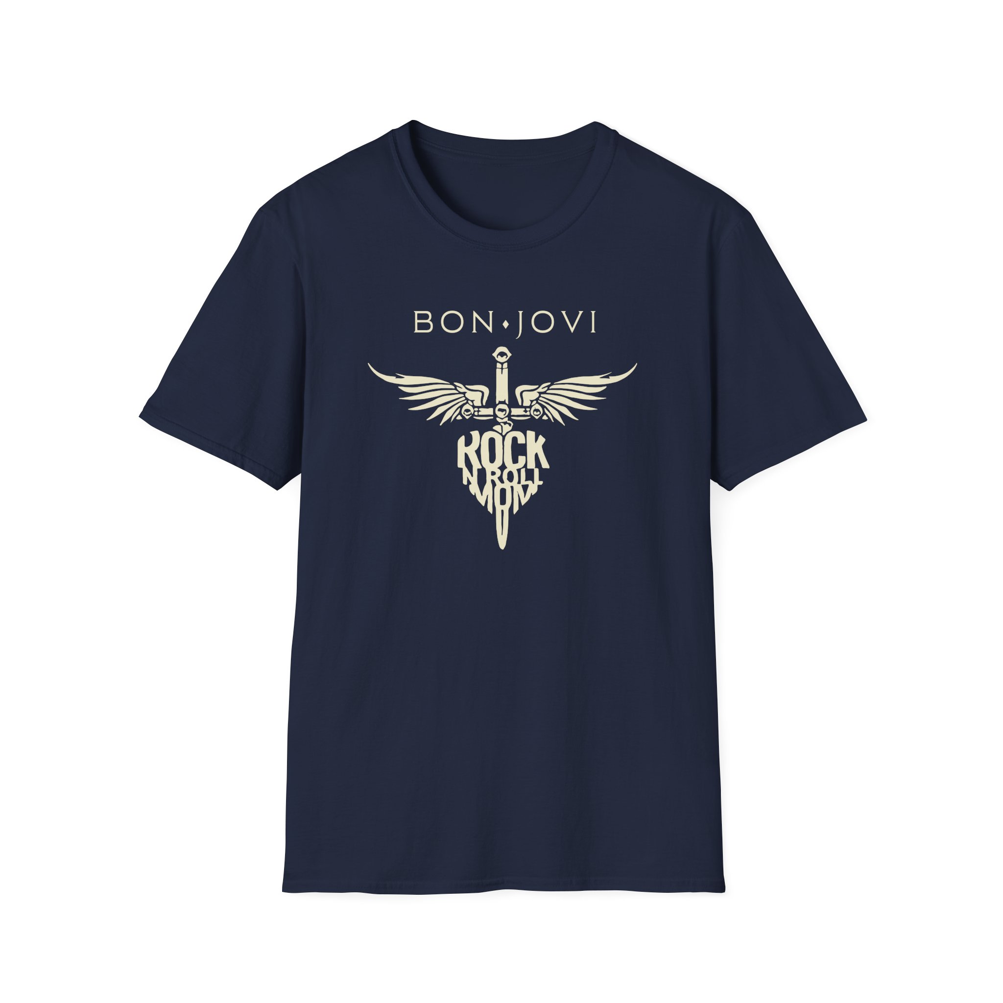 Bon Jovi Rock N' Roll Mom Unisex Softstyle T-Shirt