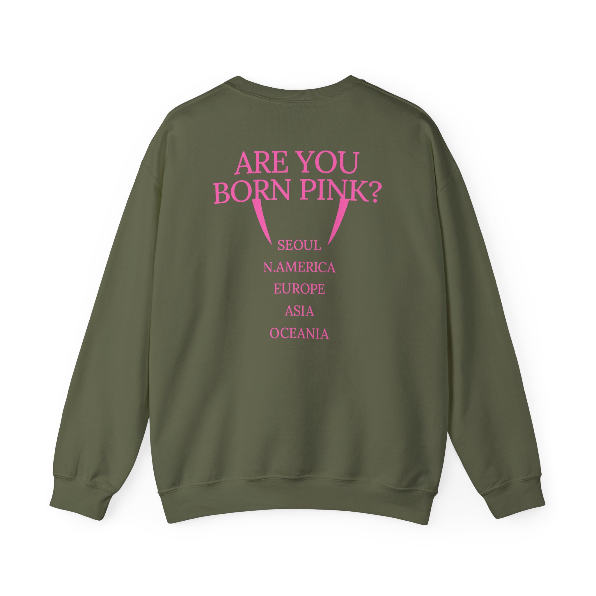 B Are You Born Pink Unisex Heavy Blendâ„¢ Crewneck Sweatshirt