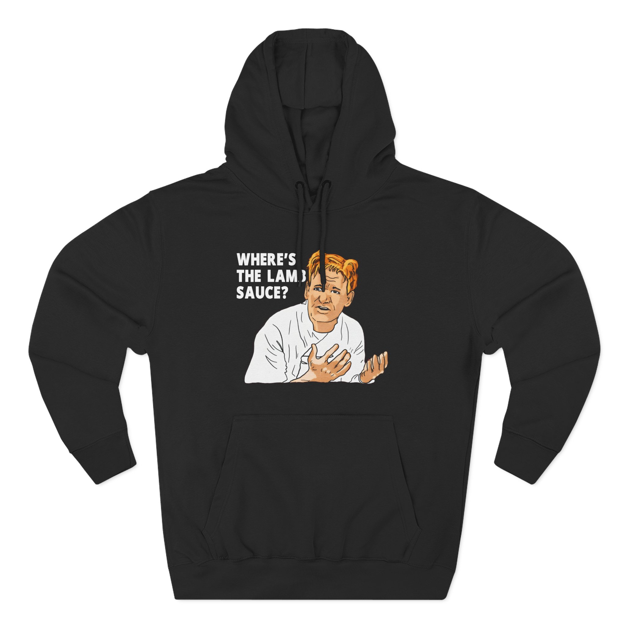 Gordon Ramsay Wheres the Lamb Sauce Three-Panel Fleece Hoodie