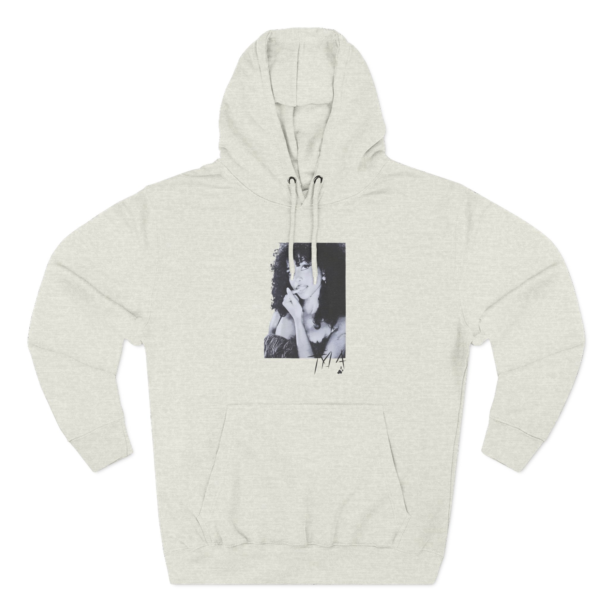 Tyla Portrait & Paw Three-Panel Fleece Hoodie