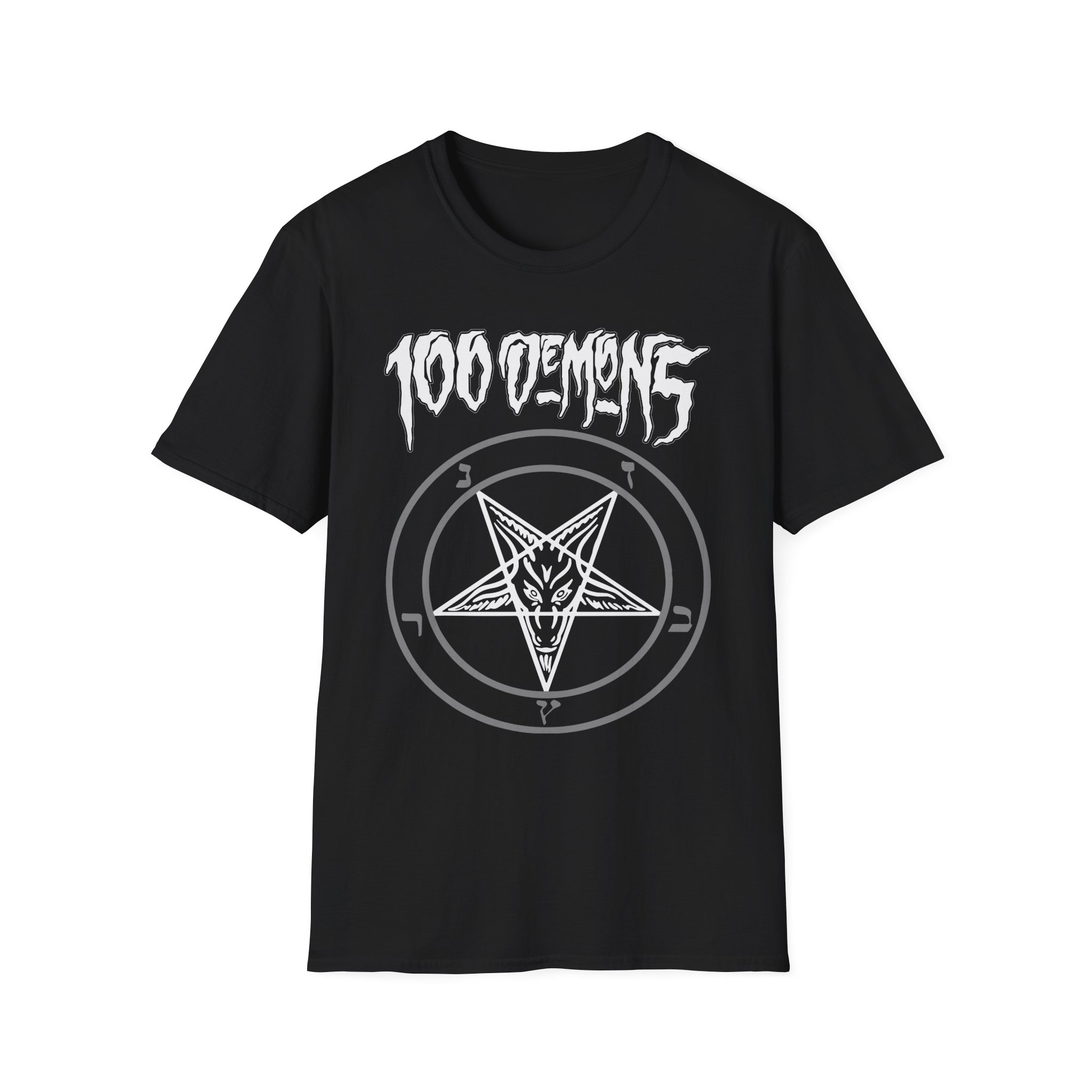 100 Demons Pentagram Unisex Softstyle T-Shirt