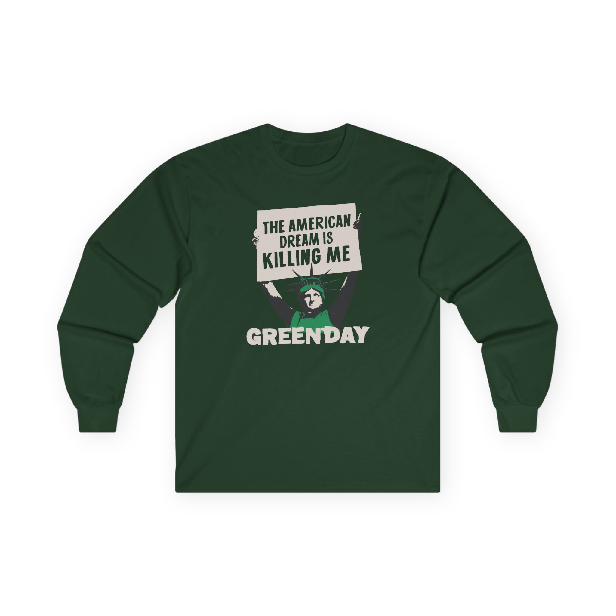 Green Day Lady Liberty Protest Unisex Ultra Cotton Long Sleeve Tee
