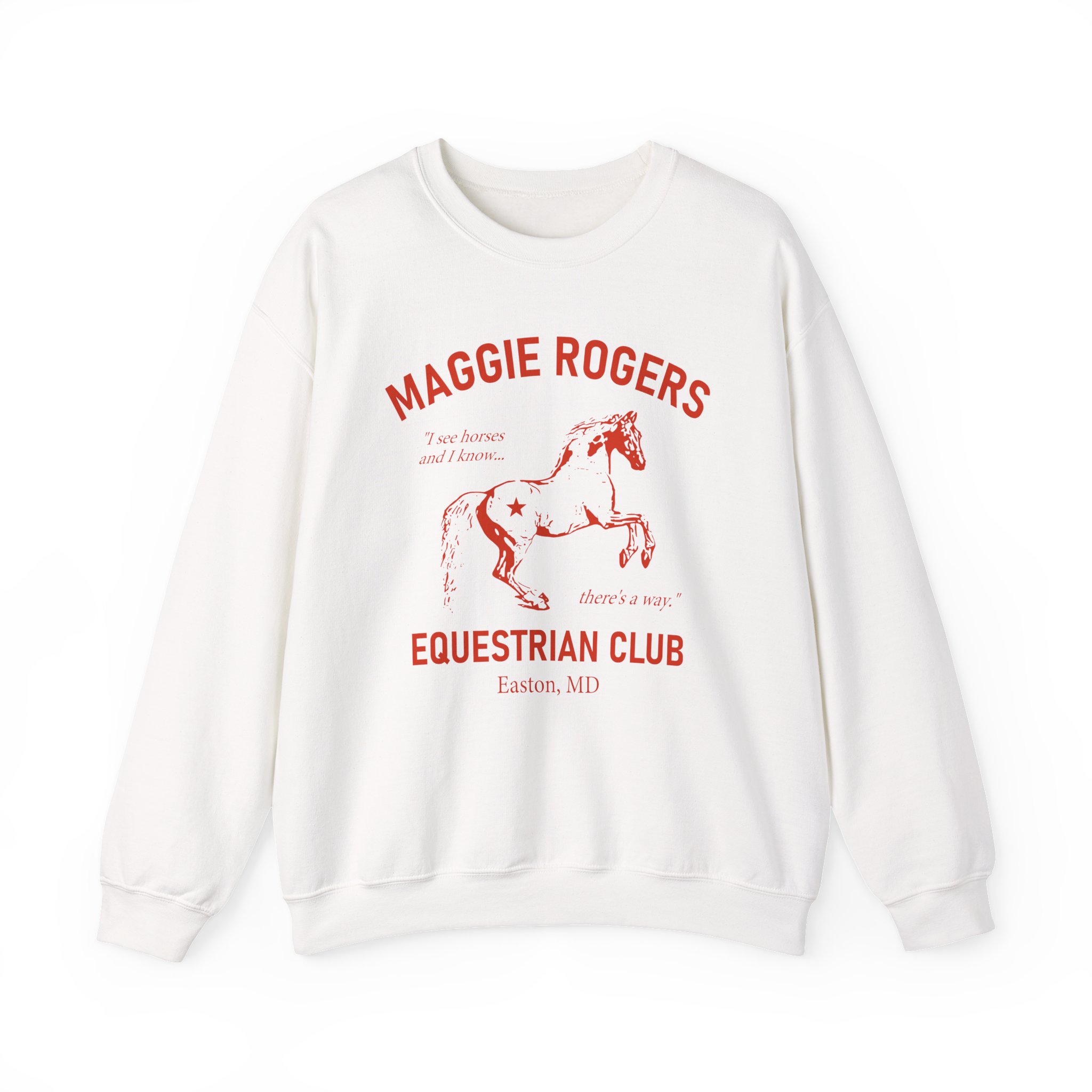 Maggie Rogers Equestrian Club Unisex Heavy Blendâ„¢ Crewneck Sweatshirt