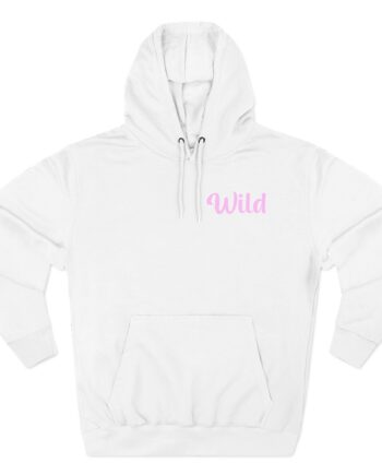 Wild Pink logo Three-Panel Fleece Hoodie