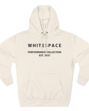 Nina Dobrev Whitepace 3d Logo Three-Panel Fleece Hoodie