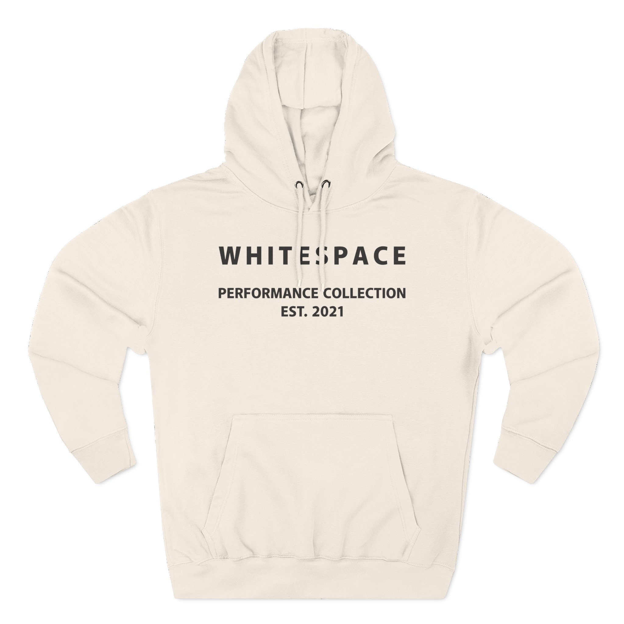 Nina Dobrev Whitepace 3d Logo Three-Panel Fleece Hoodie
