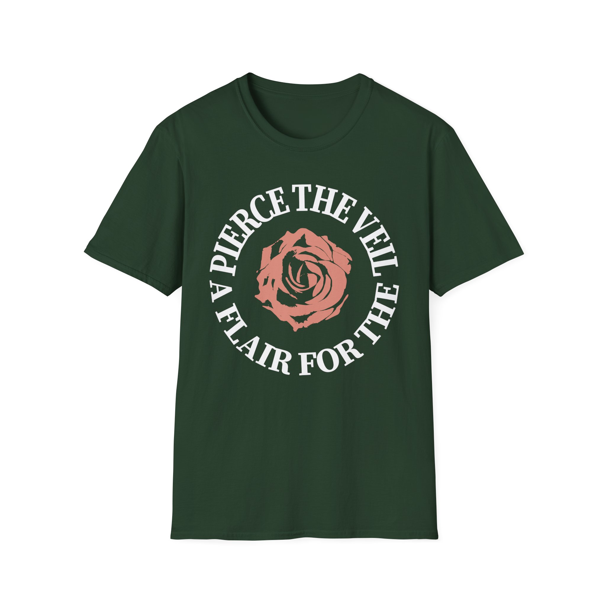 Pierce the Veil a Flair for the Dramatic Rose Unisex Softstyle T-Shirt