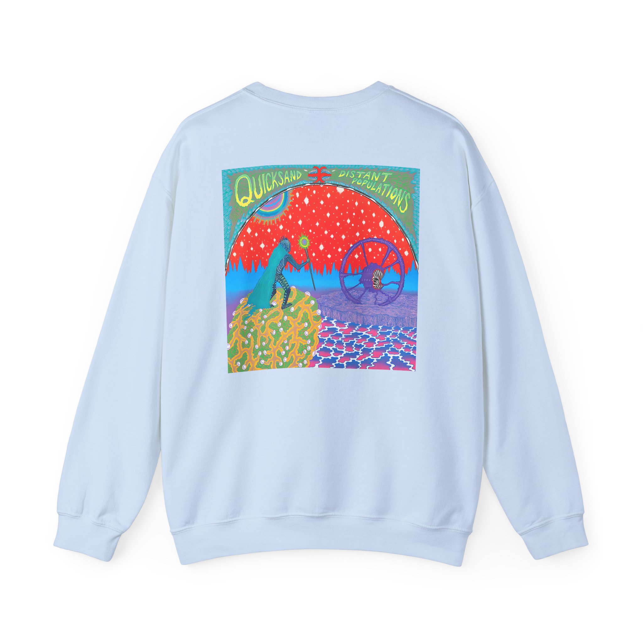 Quicksand Distant Populations Unisex Heavy Blendâ„¢ Crewneck Sweatshirt