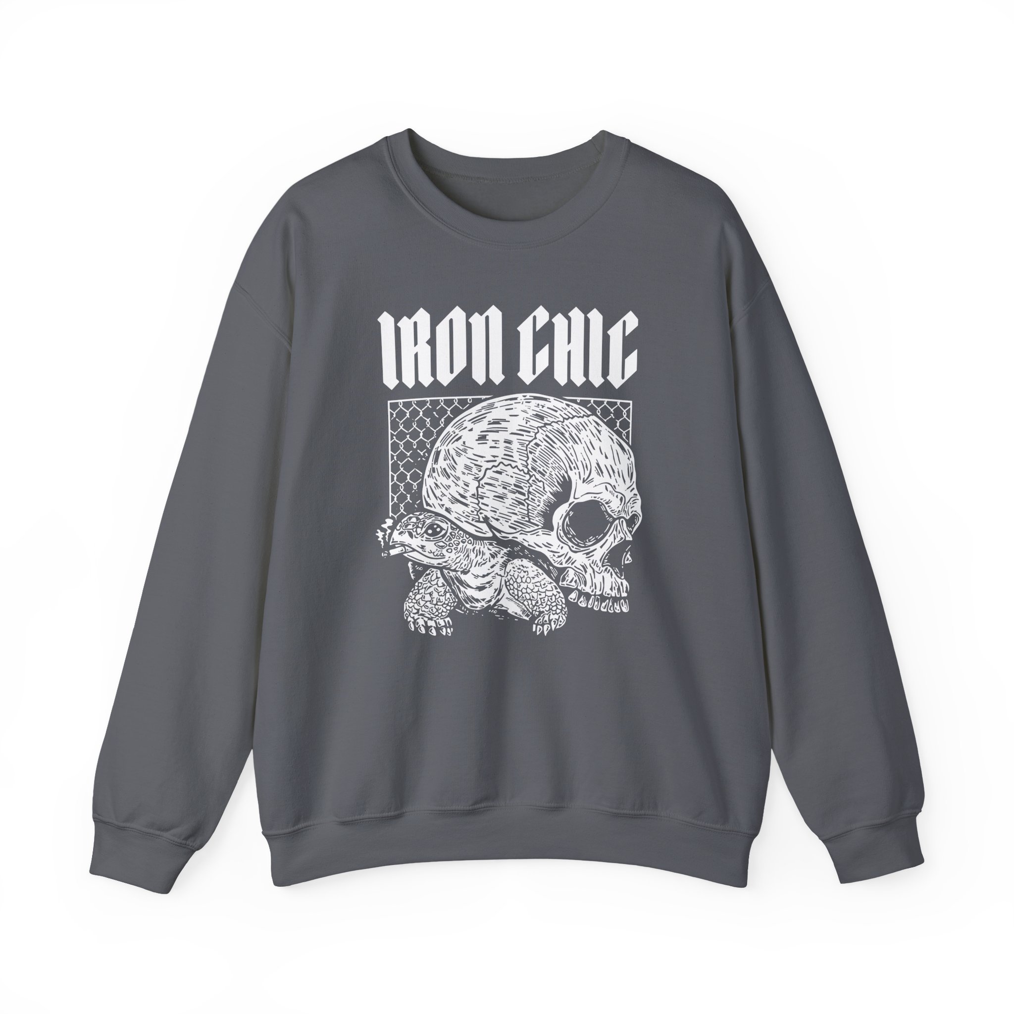 Iron Chic Turtle Unisex Heavy Blend Crewneck Sweatshirt