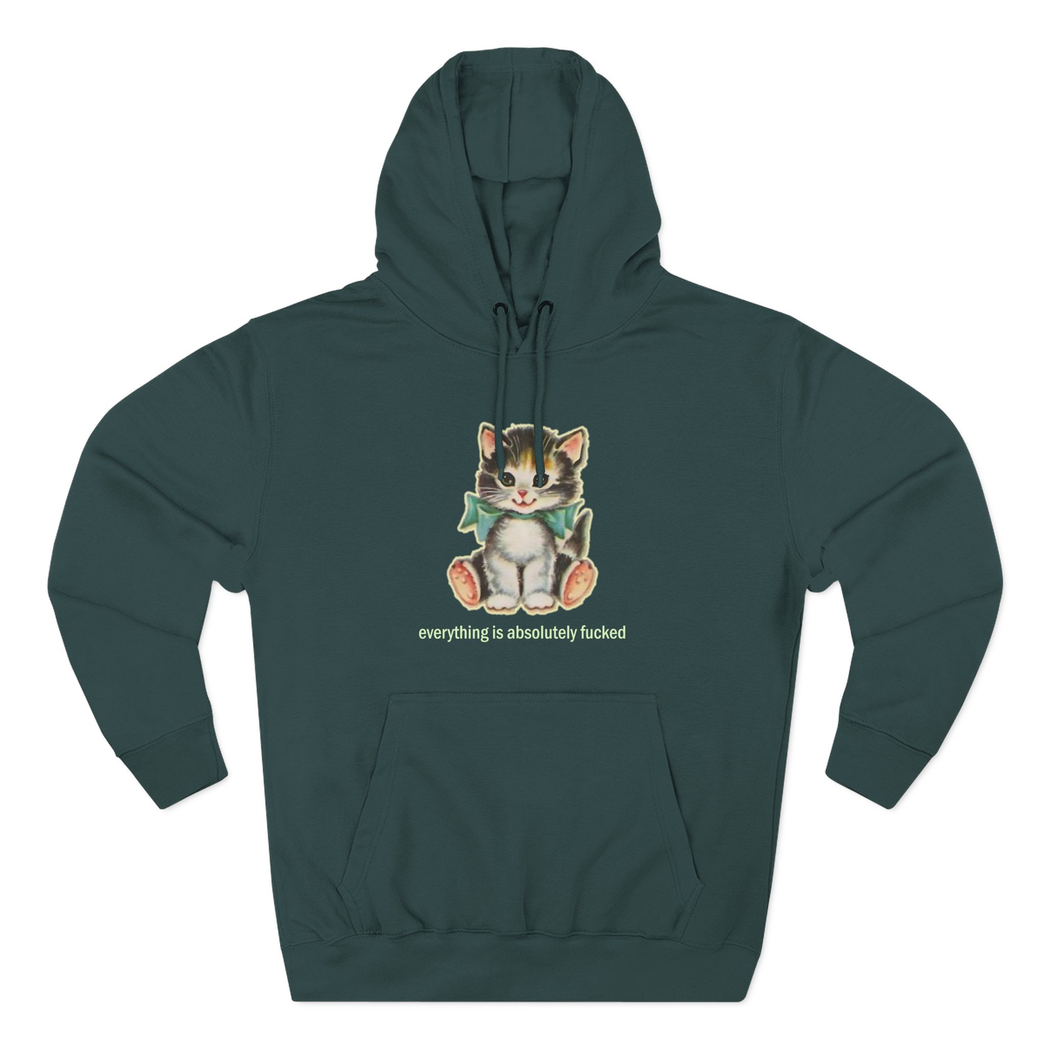 Paleface Cursed Cat Three-Panel Fleece Hoodie