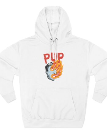 Pup I Hope the World Explodes Three-Panel Fleece Hoodie